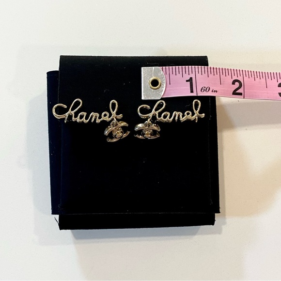 Chanel Logo Clip On Earrings - Picture 6 of 8